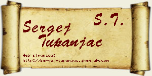 Sergej Tupanjac vizit kartica